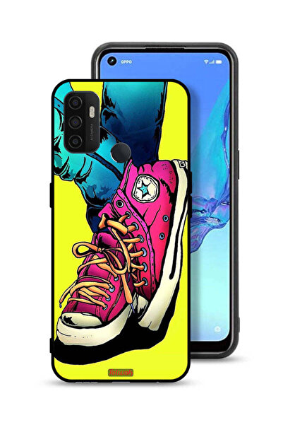 Tolwak غطاء حماية لهاتف Oppo A11s - حذاء قماشي بتصميم فني