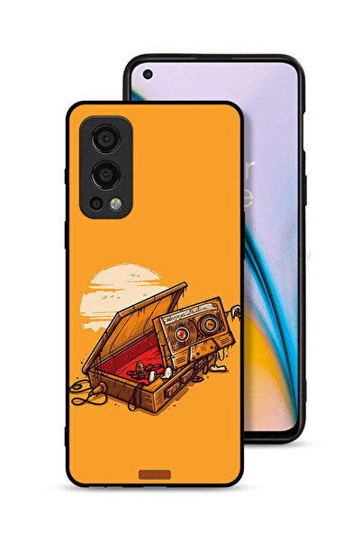 Tolwak غطاء حماية لهاتف OnePlus Nord 2 5G بفن الكاسيت والشريط اللاصق