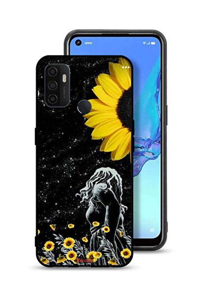 Tolwak Oppo A53s Protective Case Cover Girl Look At Moon Art