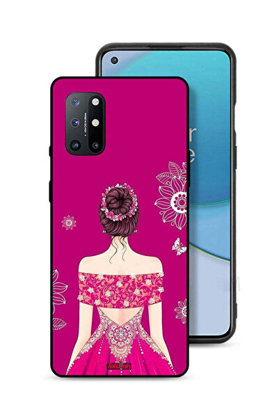 Tolwak غطاء حماية لهاتف OnePlus 8T 5G برسومات فتاة وزهور
