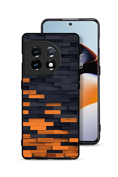 Tolwak OnePlus 11 5G Protective Case Cover Wooden Wall
