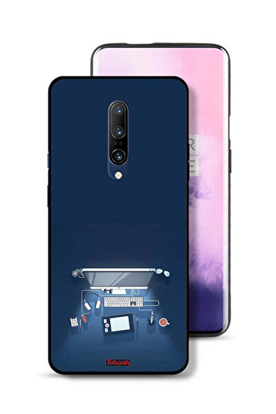 Tolwak غطاء حماية لجهاز OnePlus 7 Pro بتصميم فني على شكل مكتب كمبيوتر