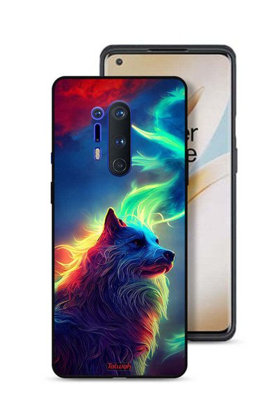 Tolwak غطاء حماية لهاتف OnePlus 8 Pro بتصميم الذئب