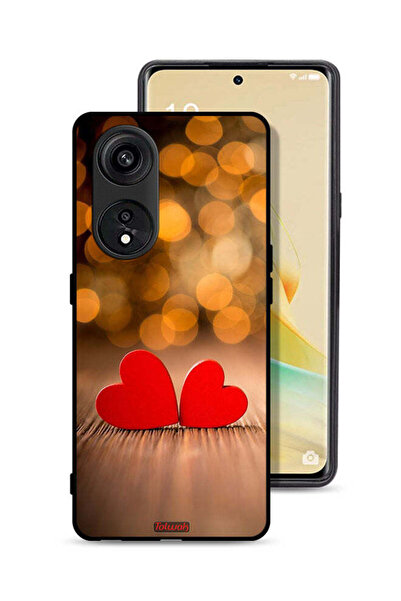 Tolwak غطاء حماية لهاتف Oppo A1 Pro بتصميم قلبين جميلين