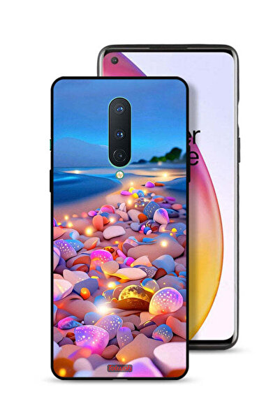 Tolwak غطاء حماية لهاتف OnePlus 8 برسومات فنية من الأحجار