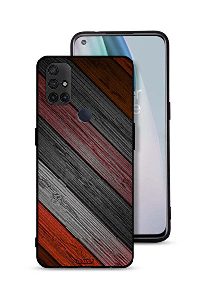 Tolwak غطاء حماية لهاتف OnePlus Nord N10 5G بنمط خشبي ملون