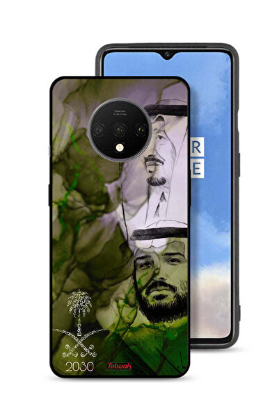Tolwak غطاء حماية لهاتف OnePlus 7T - ملصق فني للملك سلمان وولي العهد محمد