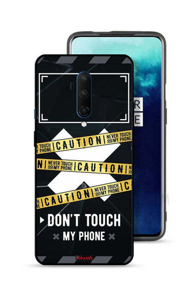 Tolwak OnePlus 7T Pro Protective Case Cover Caution Never Touch My Phone