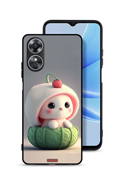 Tolwak غطاء حماية لهاتف Oppo A17 - أرنب صغير لطيف