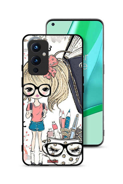 Tolwak غطاء حماية لهاتف OnePlus 9 5G برسومات فتاة وحيد القرن