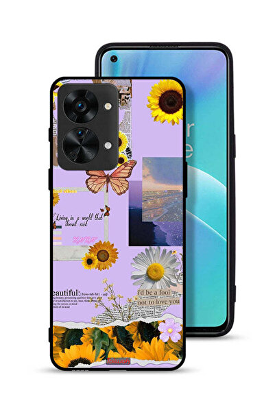 Tolwak غطاء حماية لهاتف OnePlus Nord 2T 5G بملصقات عباد الشمس الجميلة
