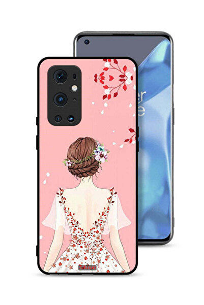 Tolwak غطاء حماية لهاتف OnePlus 9 Pro 5G برسومات فتاة واقفة