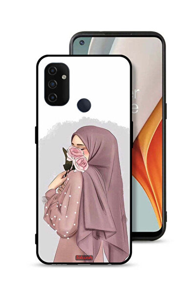 Tolwak غطاء حماية لهاتف OnePlus Nord N100 برسومات فتاة تحمل ورودًا