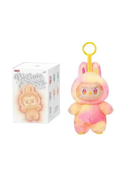 Schulzz Labubu Have a Seat, Cute Monsters Labubu Colorful Plush Toy Keychain Fashion Bag 17cm