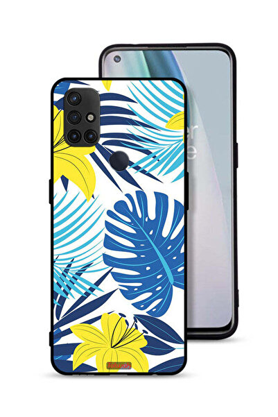 Tolwak غطاء حماية لهاتف OnePlus Nord N10 5G برسومات ريش وزهور