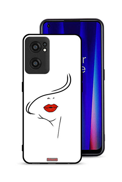 Tolwak OnePlus Nord CE 2 5G Protective Case Cover Girl Face Art