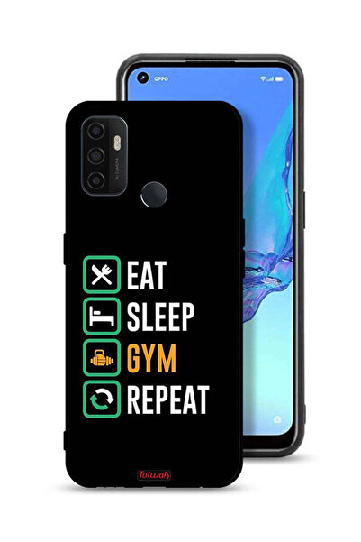 Tolwak غطاء حماية Oppo A11s، تناول الطعام، النوم، ممارسة الرياضة، التكرار