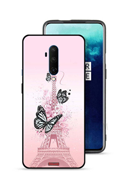 Tolwak OnePlus 7T Pro Protective Case Cover Butterflies On Eiffel Tower
