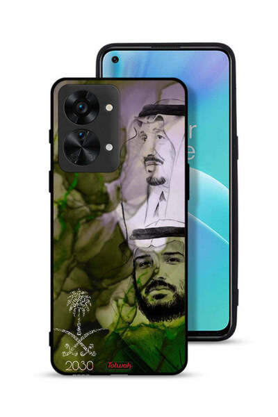 Tolwak غطاء حماية لهاتف ون بلس نورد 2 تي 5 جي، ملصق فني للملك سلمان وولي العهد محمد