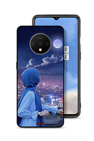 Tolwak OnePlus 7T Protective Case Cover Looking At Moon Hijab Girl