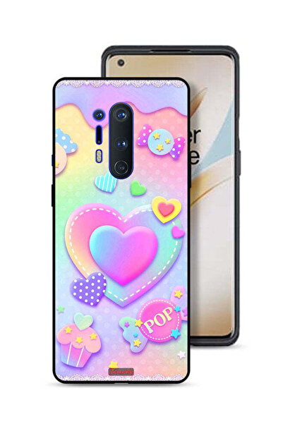 Tolwak غطاء حماية لهاتف OnePlus 8 Pro برسومات قلوب البوب