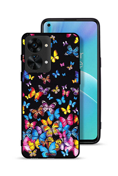 Tolwak غطاء حماية لهاتف OnePlus Nord 2T 5G بنقشة فراشات ملونة