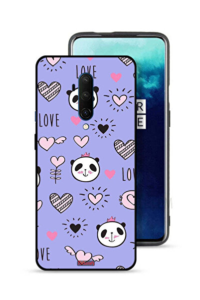 Tolwak OnePlus 7T Pro Protective Case Cover Love And Panda Doodle