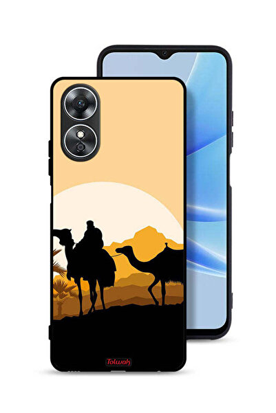 Tolwak غطاء حماية Oppo A17 برسومات جمال في الصحراء