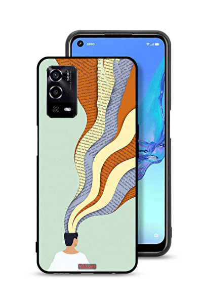 Tolwak غطاء حماية لهاتف Oppo A55 4G - تصميم فني مع رسمة Data In Mind