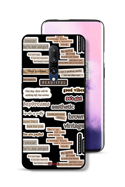 Tolwak غطاء حماية لهاتف OnePlus 7 Pro مع ملصقات اقتباسات جميلة