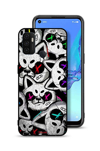 Tolwak غطاء حماية لهاتف Oppo A32 بنقشة قطط مارشميلو