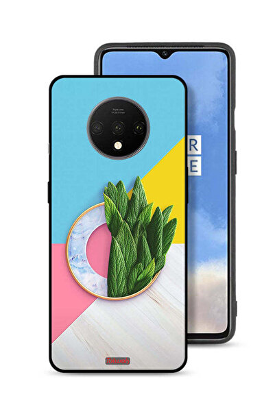 Tolwak غطاء حماية لهاتف OnePlus 7T بنمط أوراق تجريدية