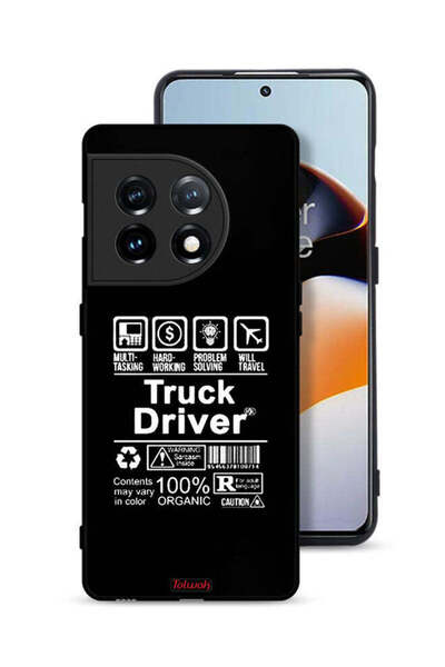 Tolwak غطاء حماية لهاتف OnePlus 11 5G، ملصق سائق شاحنة