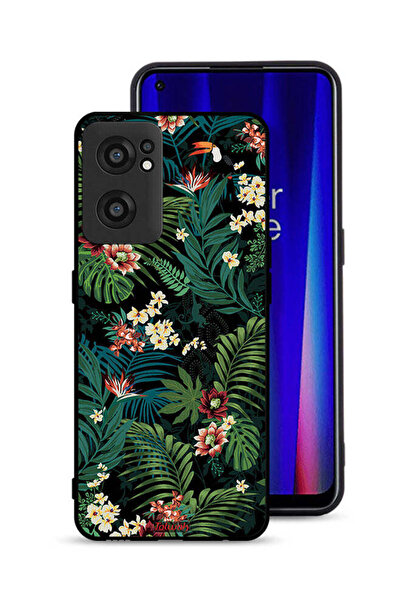 Tolwak غطاء حماية لهاتف OnePlus Nord CE 2 5G بنقشة أوراق استوائية