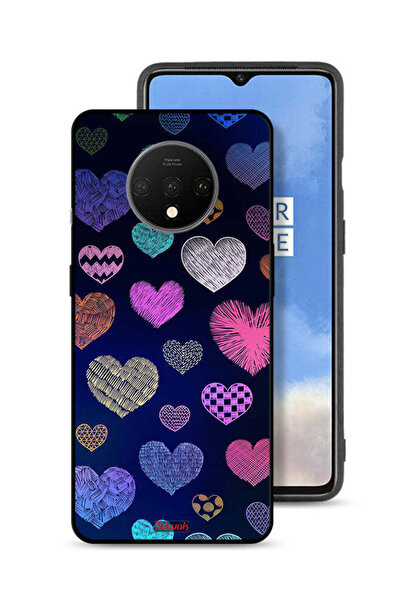 Tolwak غطاء حماية لهاتف OnePlus 7T بنقشة قلوب داجا