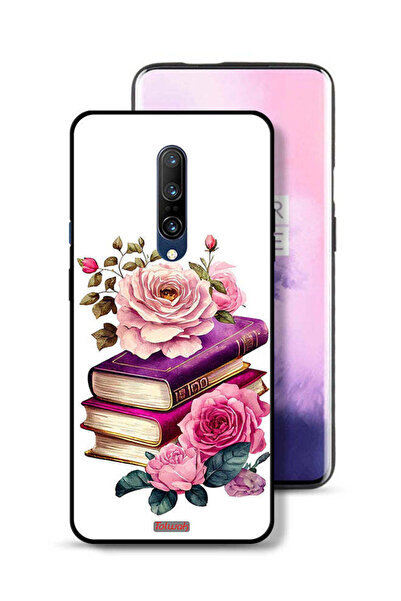 Tolwak غطاء حماية لهاتف OnePlus 7 Pro بنقشة الورود والكتب