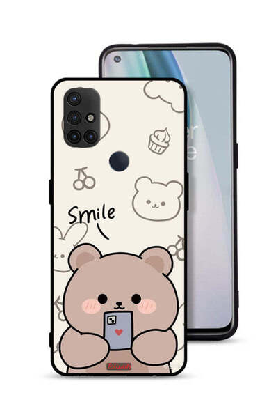 Tolwak غطاء حماية لهاتف OnePlus Nord N10 5G برسومات الدب المبتسم