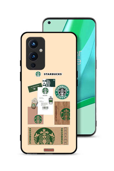 Tolwak غطاء حماية لهاتف OnePlus 9 5G بملصق قهوة