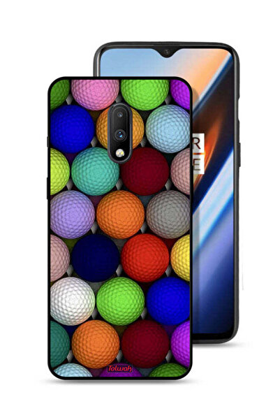 Tolwak غطاء حماية لهاتف OnePlus 7 بتصميم كرات فنية تجريدية