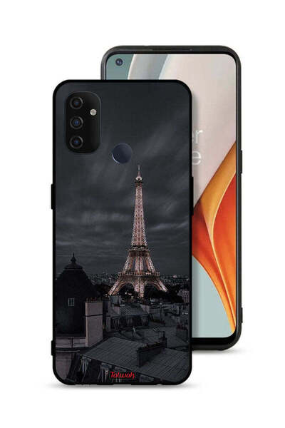 Tolwak غطاء حماية لهاتف OnePlus Nord N100 بتصميم برج إيفل في الليل