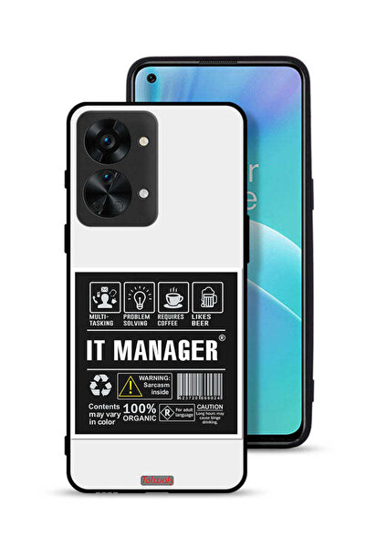 Tolwak غطاء حماية لجهاز OnePlus Nord 2T 5G مع ملصق مدير تكنولوجيا المعلومات