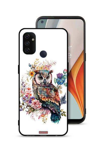 Tolwak غطاء حماية لهاتف OnePlus Nord N100 بتصميم بومة فنية تجريدية