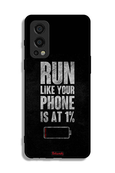 Tolwak OnePlus Nord 2 5G Protective Case Cover Run Like Your Phone Is At 1 Percent
