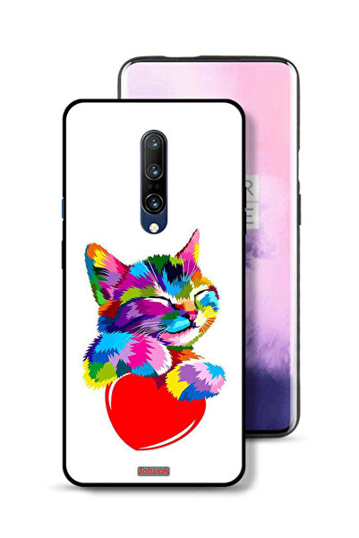Tolwak غطاء حماية لهاتف OnePlus 7 Pro بتصميم قطة ملونة