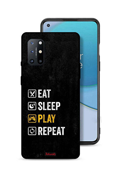 Tolwak غطاء حماية لهاتف OnePlus 8T 5G، تناول الطعام، النوم، اللعب، التكرار