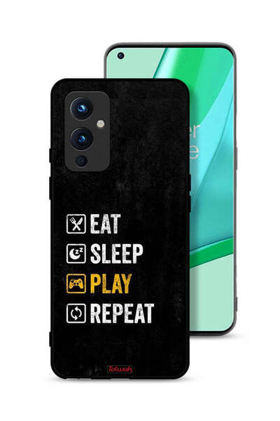 Tolwak غطاء حماية لهاتف OnePlus 9 5G، تناول الطعام، النوم، اللعب، التكرار