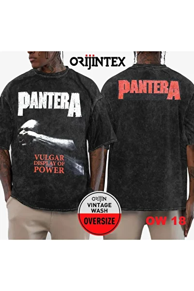 orijintex Pantera Washed over Size T-Shirt