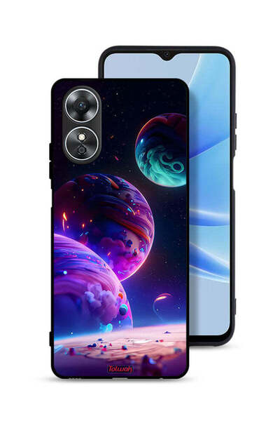 Tolwak غطاء حماية لهاتف Oppo A17 بنمط كوكبي