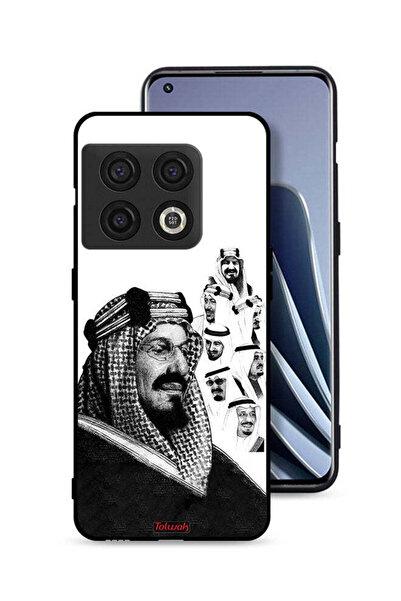 Tolwak غطاء حماية لهاتف OnePlus 10 Pro 5G، ملصق فني أبيض وأسود لملوك المملكة العربية السعودية