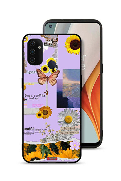 Tolwak غطاء حماية لهاتف OnePlus Nord N100 بملصقات عباد الشمس الجميلة